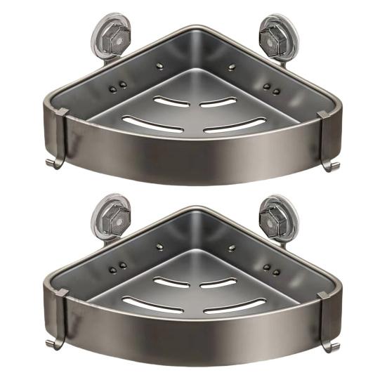 

Угловая душевая кабина Yousheng, простая установка, стеллаж для хранения вещей, присоска, полка для ванной комнаты, водонепроницаемый, маслостойкий органайзер Dual Layer