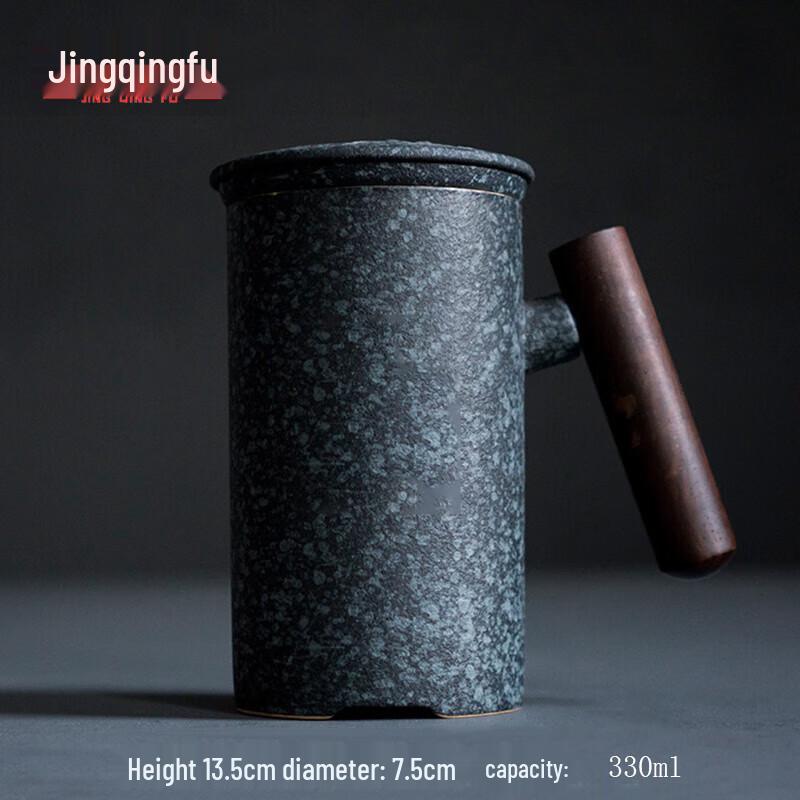 Jingqingfu Simple Ceramic Tea Mug Set