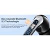 Bluetooth 5.3 Wireless Earbuds ENC Noise Cancelling Mic 50H Playtime Deep Bass Stereo Sound IP7 Waterproof LED Display Mini In-E