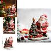 Halloween Resin Figurine Santa Claus And Christmas Tree Home Decor Gift For Holiday Festivities