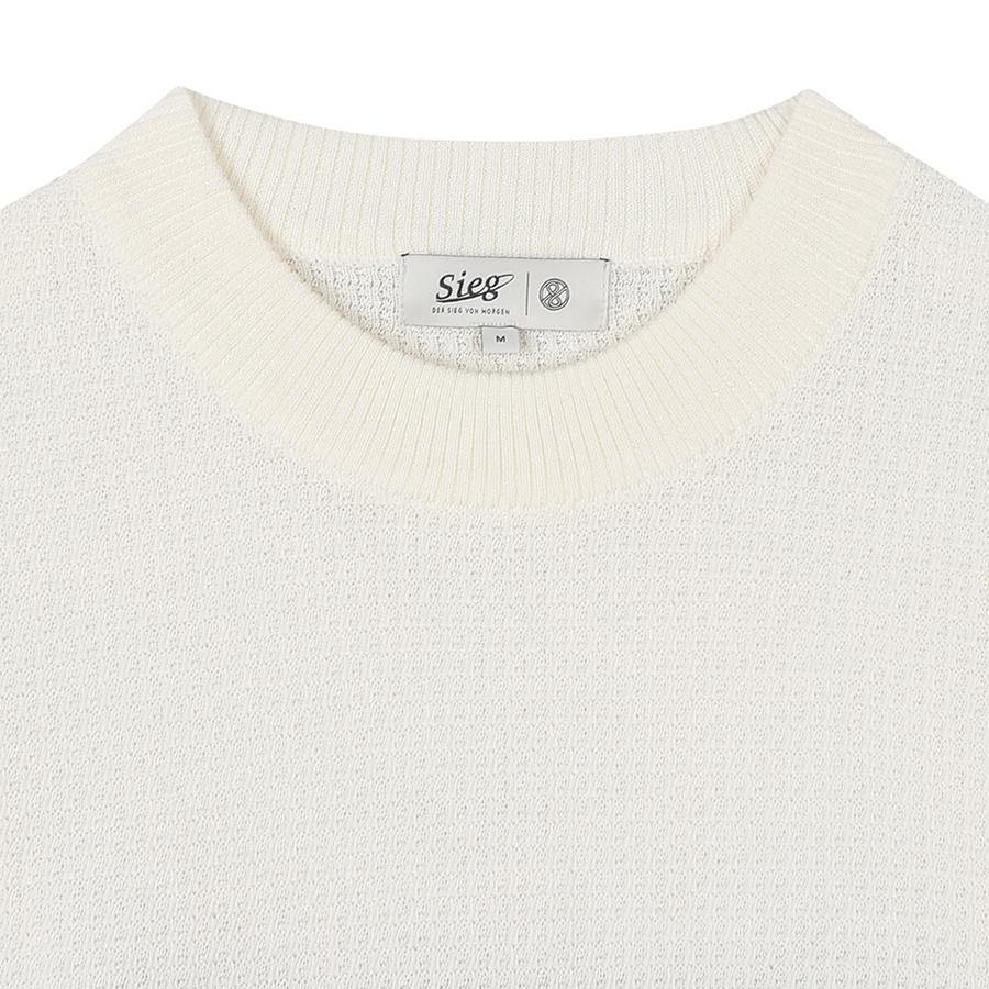 SIEG Color Block Waffle Round Half Pullover (Piucd8032)