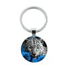 Fashion Alloy Keychain Pendant Round Metal Key Ring