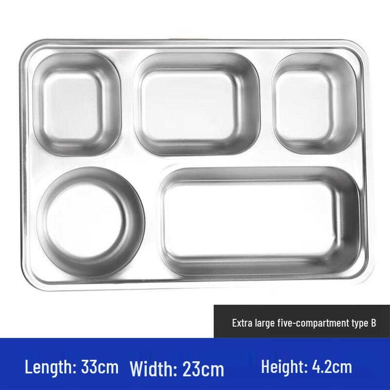 Chun Sen 304 Stainless Steel Divided Dinner Plate 1