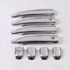 Chrome Silver Exterior Door Handle Cover Overlay For Lexus LS430 XF30 2000-2006 Third Generation 2001 2002 2003 2004