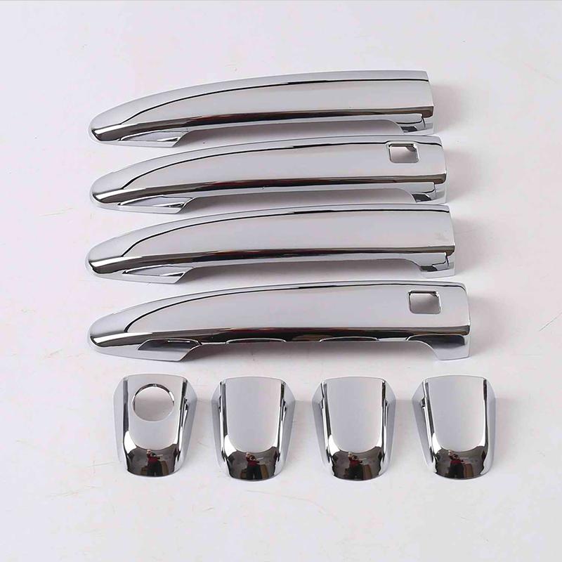 Chrome Silver Exterior Door Handle Cover Overlay For Lexus LS430 XF30 2000-2006 Third Generation 2001 2002 2003 2004