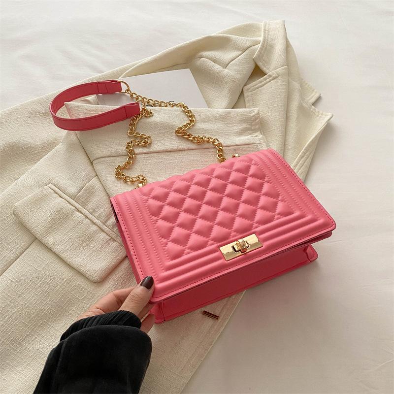 Trend Sommer neu einfache lässige Umhängetasche Retro kleine quadratische Tasche Damenmode einfache Messenger Bag