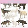 Arktischer Wolf PVC-Tierfiguren-Sammlung Für Naturliebhaber Und Pädagogischen Gebrauch