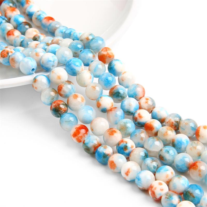 Natural Colored Round Beads Loose Round Beads For Jewelry Making DIY Bracelet Necklace Earring Accessories