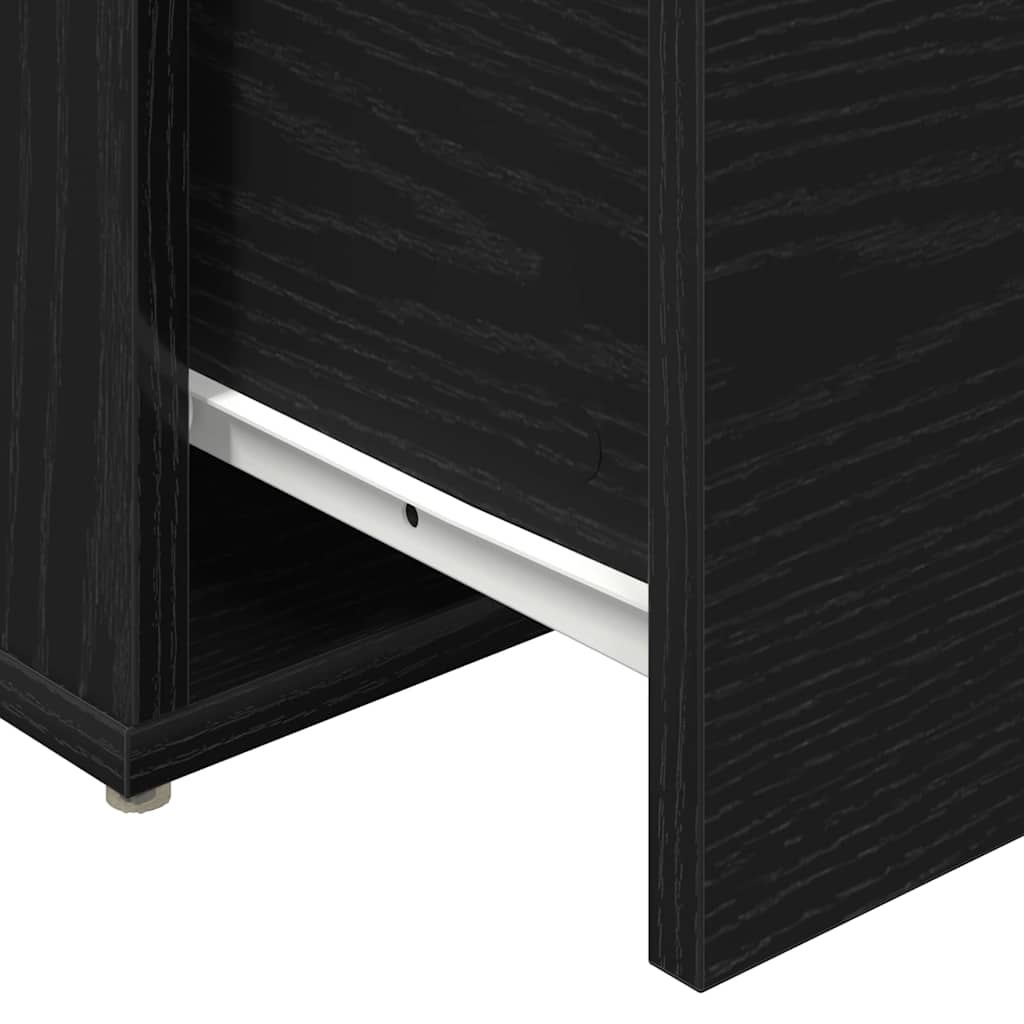 Dresser in Black Oak Look 40.5 x 40 x 40 cm Particleboard
