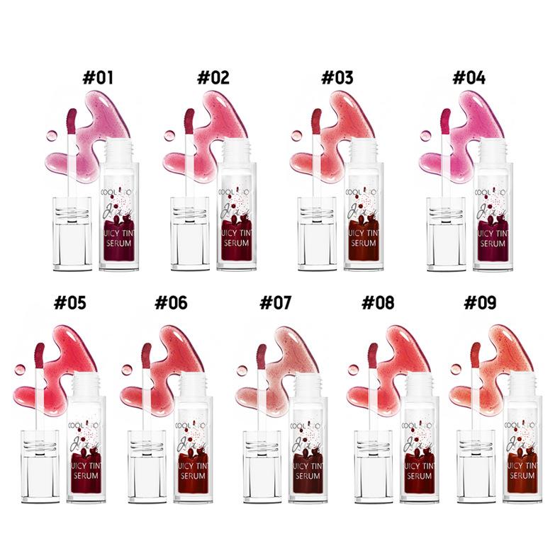 3 Lip Creative Water Oil 2N1 Lip Dyeing Liquid Set Water Light Color Retaining Lip Gloss Plump Plump Moisturizing Long-lasting Lip Color