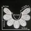 Black And White I Polyester Thorn Hollow Embroidered Collar-Shaped Sewing Lace Diy Decorative Cheongsam Dress Clothing Accessories Accessories