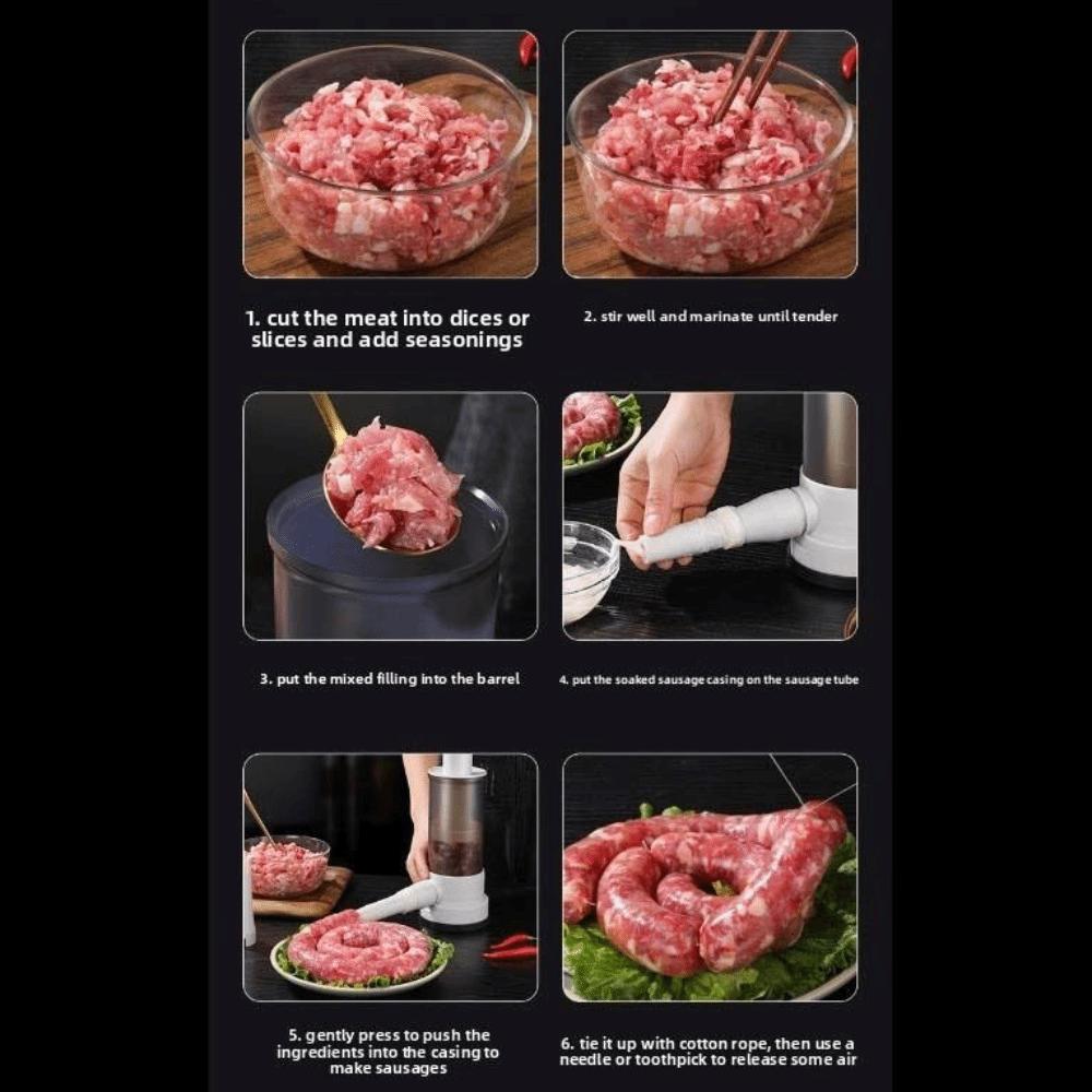 Heavy Duty Sausage Filling Machine Large Capacity Meat Stuffer Kit Sausage Stuffer Maker  Cooking