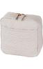 Choutrente Cosmetic Makeup Accessory Pouch for Can Be Stored Upright Pouch, Pouch, Case, Women, (Embossed Ecru)
