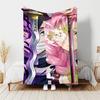 1 Stück Decke - Nezuko Demon Slayer Kanroji Mitsuri Druckdesign, Leichte Decke für Sofa, Bett - Weich & Warm, Geschenk für Alle Jahreszeiten