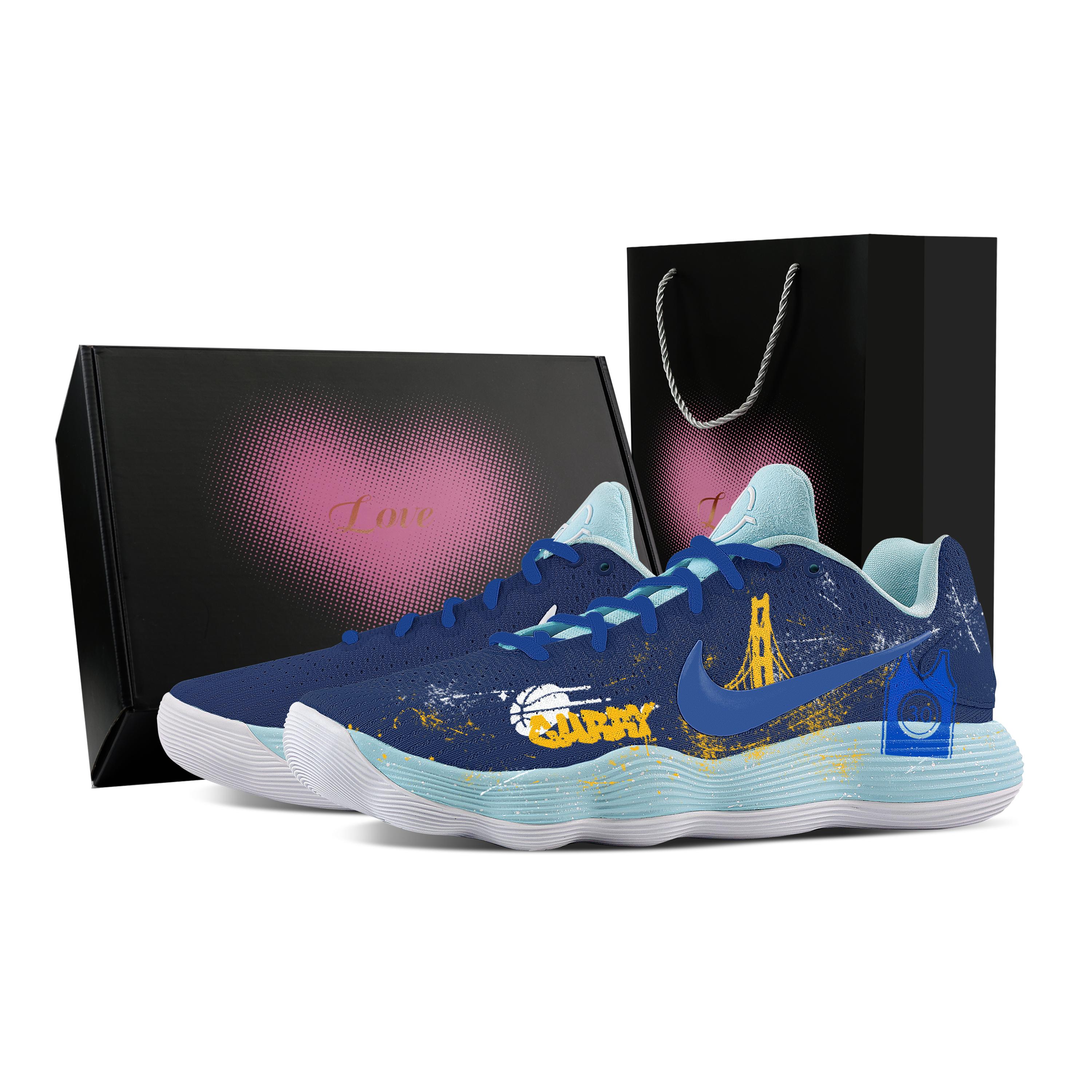 

Nike Hyperdunk 2017 Golden State Wave, Heart Box Cushioning Coverage Support Low top Basketball Shoes Men s HJ3486-414(Team529--) 45