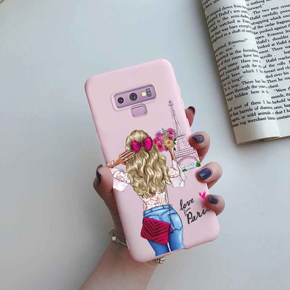 For Samsung Galaxy Note 9 Case Cover Cute Cat Cartoon silicon Back Cover TPU Funda For Samsung Galaxy Note 9 Note9 Phone Case
