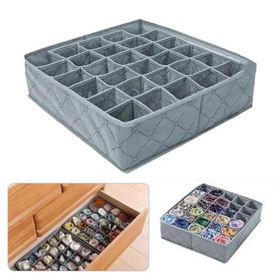 Foldable Underwear Drawer Organizers Storage Dividers Closet Organizer Storage Box 30 Grids For Clothes Bras Scarves Ties Socks