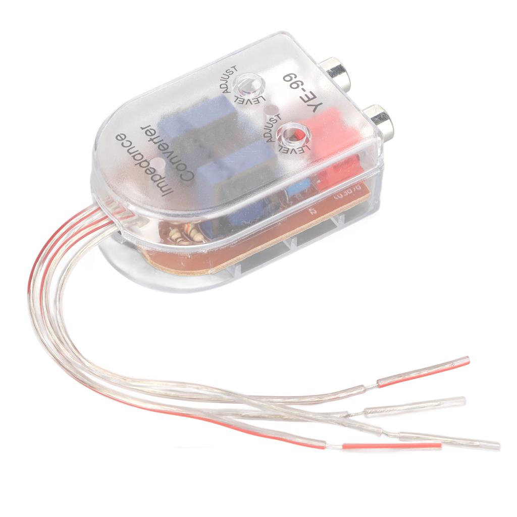 Car Speaker High To Low Impedance Converter RCA Wire Output Plug and Play for CD VCD DVD Player