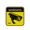 5cm CCTV Warnaufkleber, Wasserdichte Sonnencreme Videoüberwachung Alarm Decal für Auto