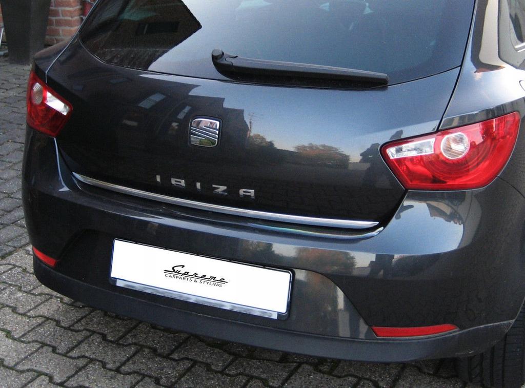 Listwa Chromowana Na Klapę Bagażnika Do Seat Ibiza V 6J 6P5 6P1 - Elegancki Akcent Tuningowy