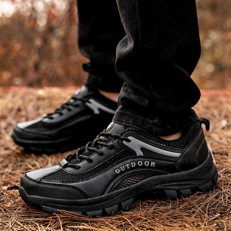 Foreign Trade Hiking Shoes, Outdoor Hiking and Off-road Travel Shoes, Breathable Mesh, Leisure Sports Running Shoes, Large Size
