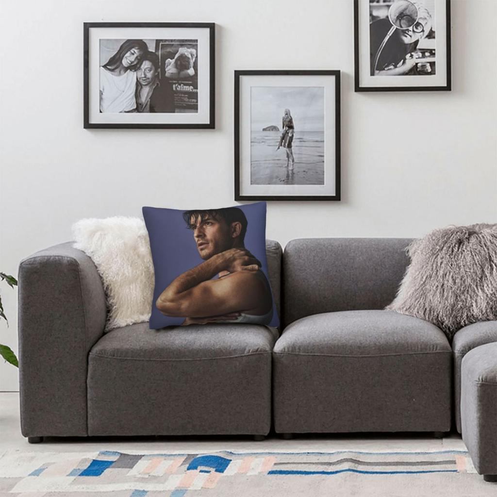 Jonathan Bailey Pillowcase Double-sided Printing Polyester Cushion Cover Decorative Throw Pillow Case Cover Seat Zippered