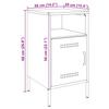 Nightstands 2 Pcs. Pink 36 X 39 X 68 Cm Steel