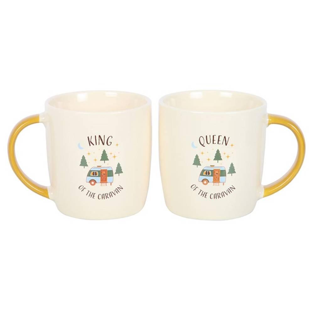 Something Different Camping King And Queen 400ml Mug (Pack of 2)