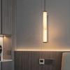 Light luxury marble pendant light, modern minimalist living room, dining room, bedroom, bedside lamp, duplex long pendant light