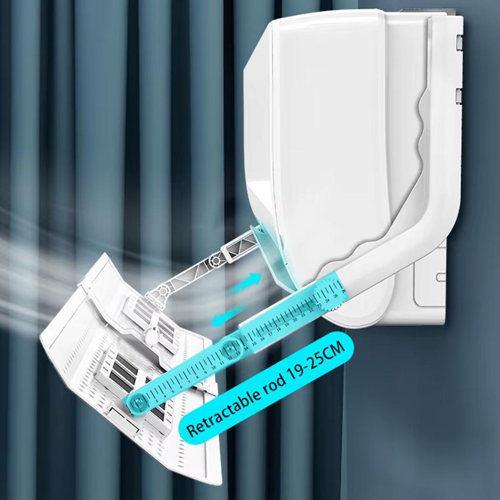 Home Use Air Conditioning Vent Deflector for Wall Mounted Units Adjustable Length and Angle Air Conditioner Windshield