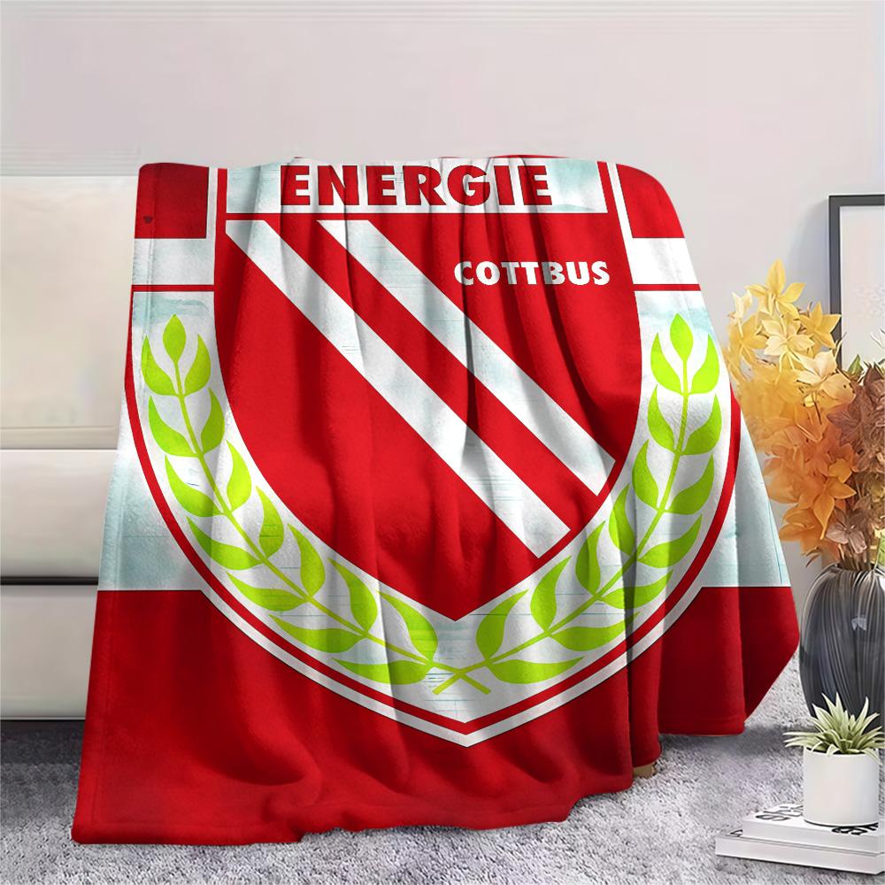 

Energie Cottbus Print Flannel Blanket, High quality Comfortable for All Seasons, Home Decor, Warmth and Comfort, Perfect for Christmas Gifts 80cm x 120cm