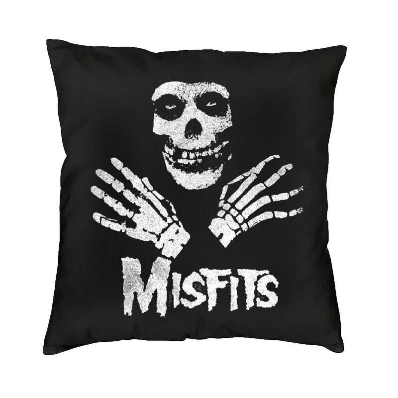 Misfits Horror Punk Rock Band Pillow Case xcm Decor Home Kawaii Outdoor Cushions Square Pillowcase