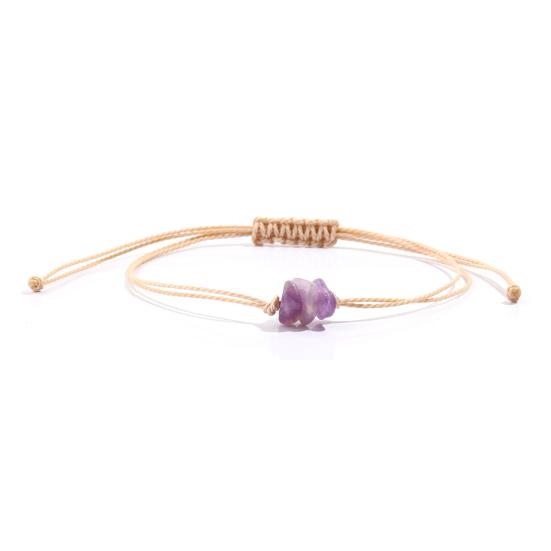 Artificial Crystal Braided Bracelet Handcrafted Adjustable String Rope Bracelet Boho Summer Bracelet Gift for Friends Men Women
