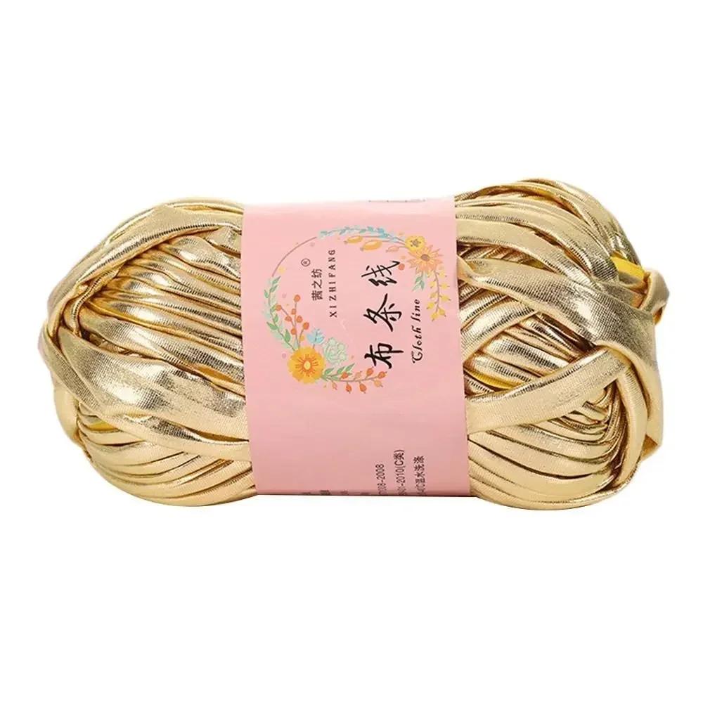 100g Ecopelle Filato da Crochet Lucido Filato per Maglia Fai-da-te Pallina di Filato per Borsa Coperta Cuscino Maglia Maglia all'Uncinetto Filato