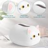 Cat Tissue Box Holder, Kitten Tissue Holder with 2 Toothpick Holder Cartoon Cat Tissue Napkin Box Cute Tissue Box Cover Napkin Storage Container for