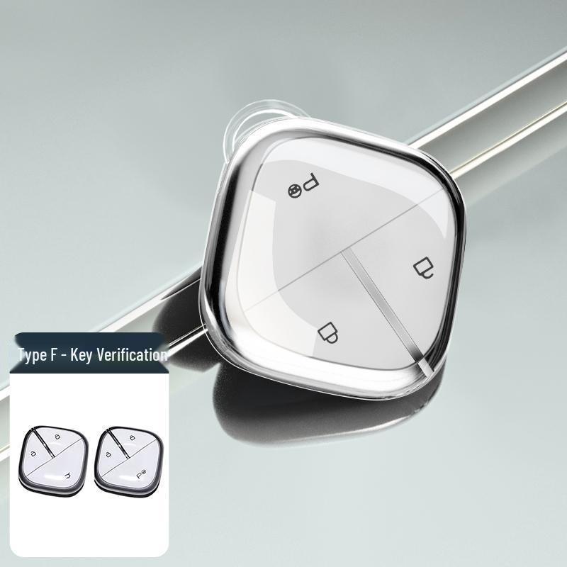 Transparent Full-Cover Key Case for KiWi EV and Baojun Yueye Pickup Trucks
