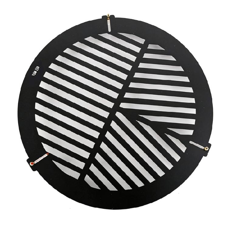 Leghe di Alluminio Maschera di Bahtinov Messa a Fuoco Piastra a Spina di Pesce 60/80/100/140/200/270mm Accessori Astronomici Piastra Metallica a Spina di Pesce