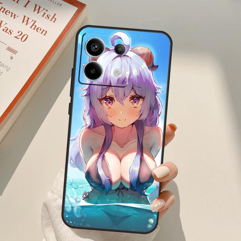 Genshin Impact Sexy Cute Girl Funda For Xiaomi Redmi Note 13 14 9 10 12 11 15 Pro Plus Case For Redmi 15 C 12C 13C 14C 10C