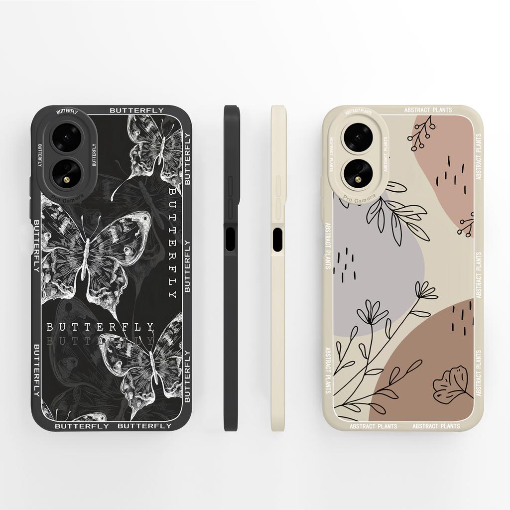 For Oppo A38 Case Oppo A18 Cover Cute Panda Soft Liquid Silicone Back Covers For Oppo A 38 4G Full Protection Phone Housing Capa