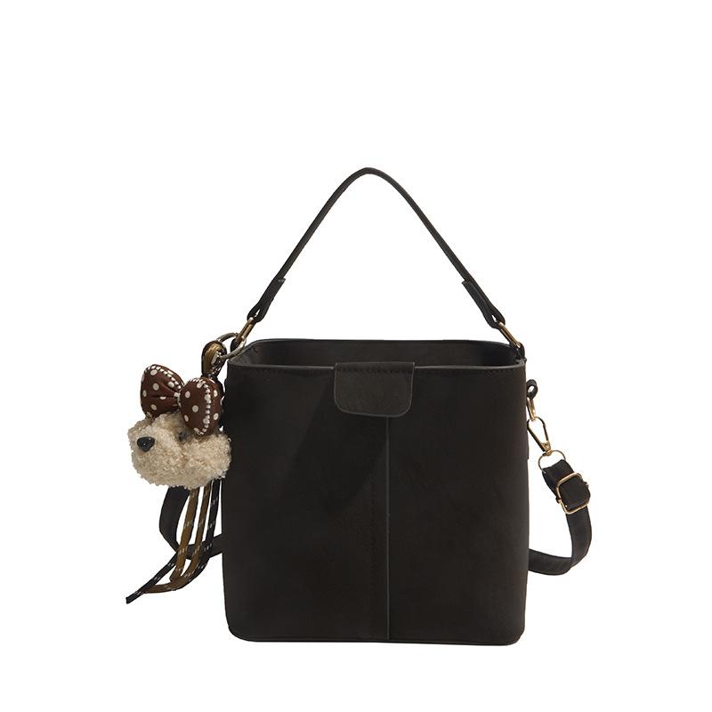 Fashion retro small bag women's new trendy versatile messenger bag fashion niche daily hand bucket bag
