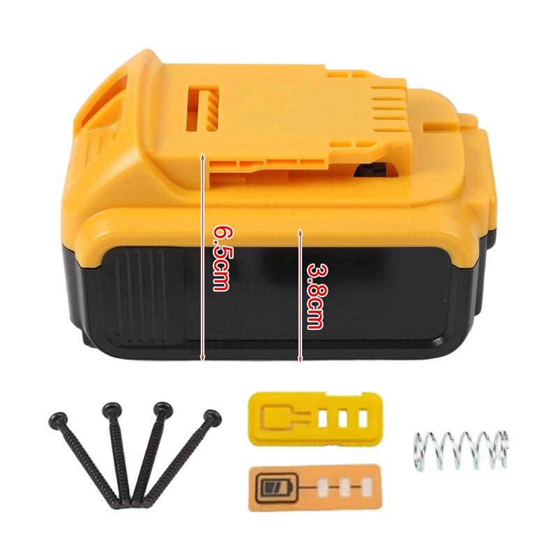 Pro příslušenství nářadí Dewalt Plastové pouzdro na Li-Ion baterii Pro Xr 18V 20V Dcb183 Dcb203 Dcb204 Dcb200 Plášť Kryt Pouzdro Díly