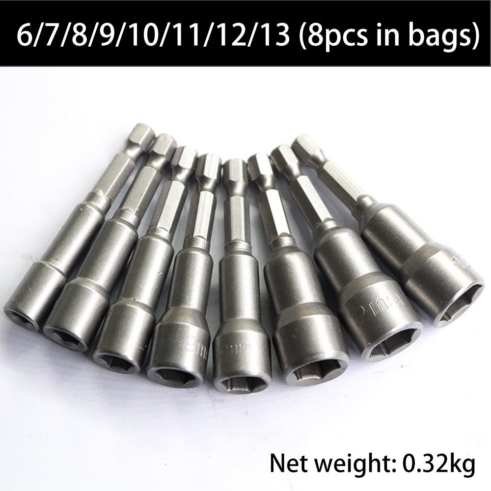 Strong Magnetic Sleeve Head Wind Batch Sleeve Head with Strong Magnetic Hexagonal Sleeve Head Multi-model 65mm