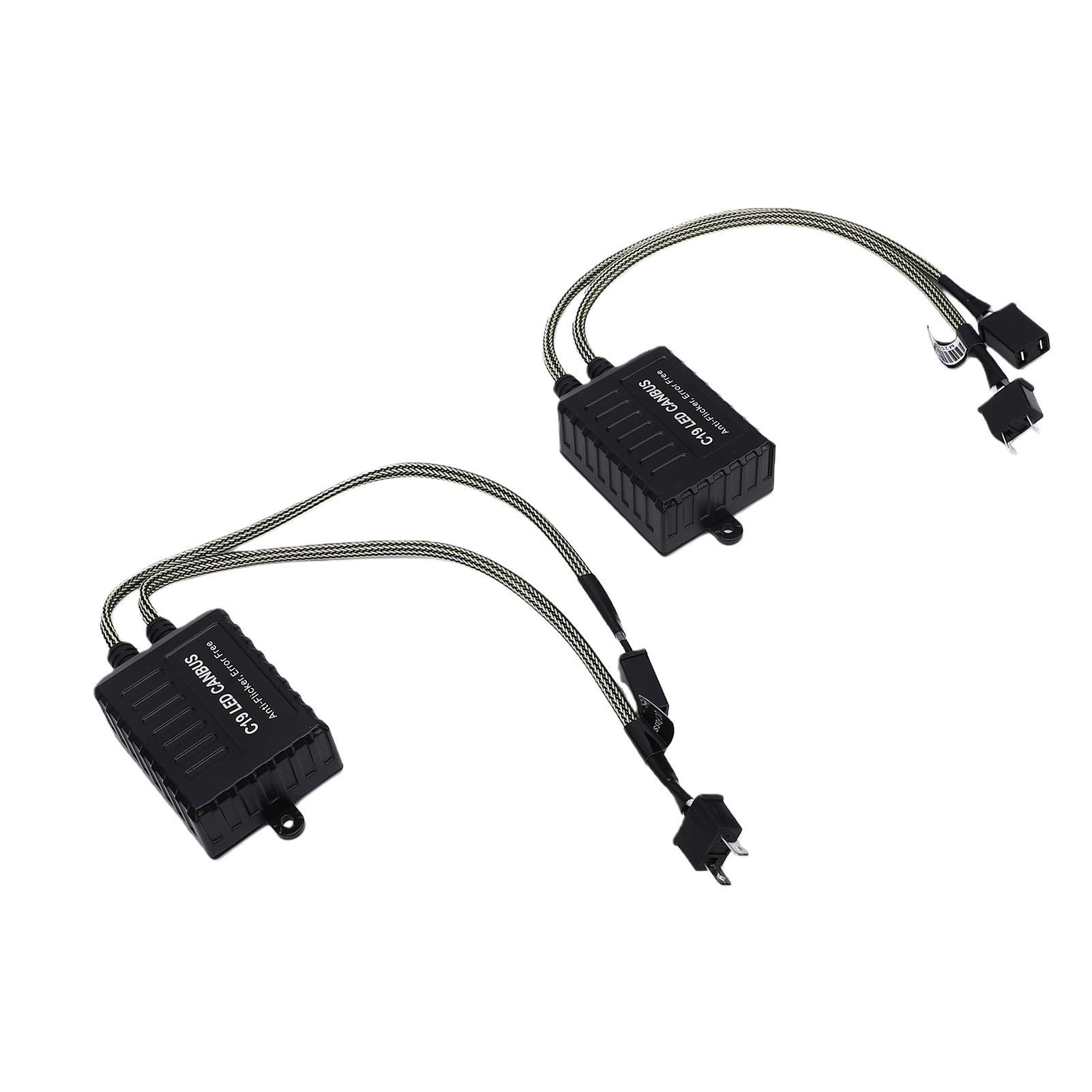 2PCS LED Canbus Decoder C19 H7 LED Headlight Bulbs Canbus Decryption Decoder for Cars