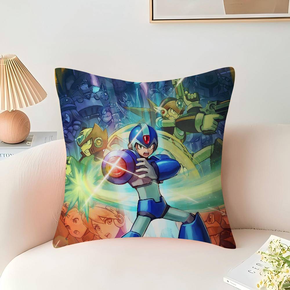 Game Megaman Personalized Pillow Cover Kids Bedroom Wild Party Decor Pillowcase Kid Birthday Shower Gift