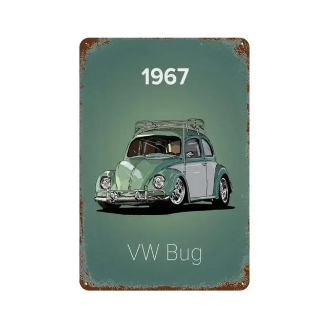 Vintage S GTI Sports Classic Car Metal Tin Sign Plaque  Retro Wall Art for Garage Man Cave Living Room Home Decor  X Inch