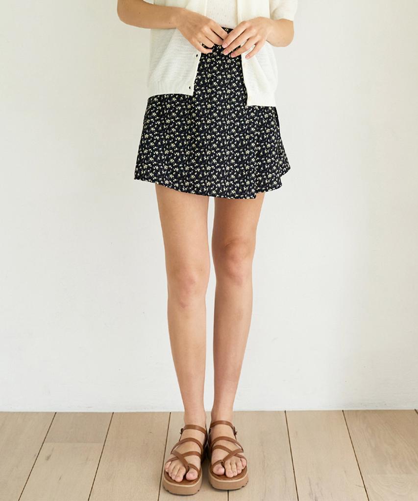 Slow Lolly Flower Mini Wrap Skirt