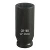 1/2inch Drives Deeply Impact Socket 12 Point Heat Treated Steel Deeply Wall Deeply Socket Tool for Garages Workshop Repair