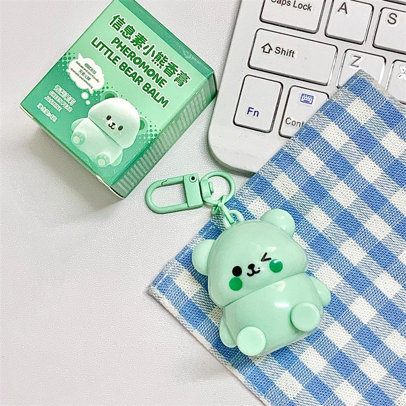 PEACH JO+ Pheromone Teddy Bear Solid Perfume Balm: Long-lasting, Light, Girly Fragrance