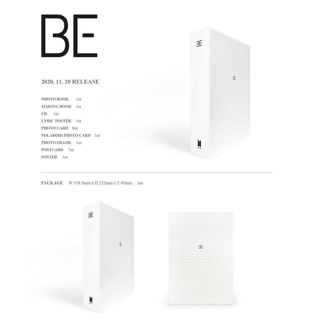 BTS - BE DELUXE EDITION Album CD Photobook Photocard Sealed