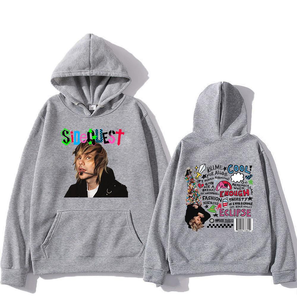 5 Seconds of Summer Michael Clifford Hoodie 2025 Album SIDEQUEST Herren/Damen Hoodies Harajuku Winterkleidung Pullover Sweatshirt